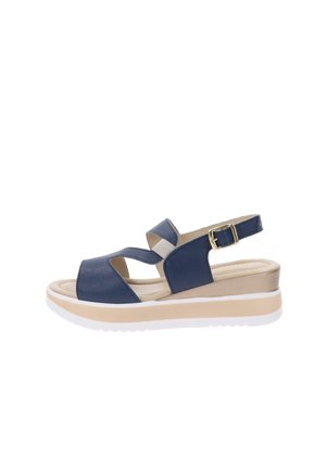 Valleverde Sandali con zeppa - blu