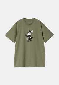 Carhartt WIP HOME RUN - Camiseta estampada - dollar green
