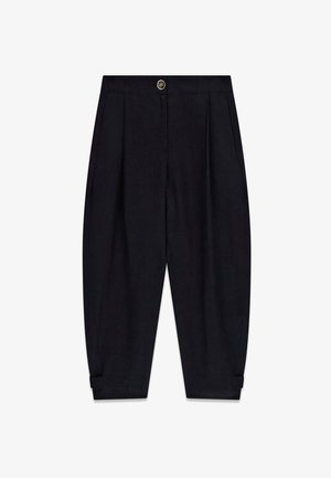 Guess, LEINENHOSE - Pantalon classique - schwarz