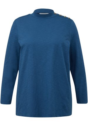 MIT ZIERKNÖPFEN - Langarmshirt - blau