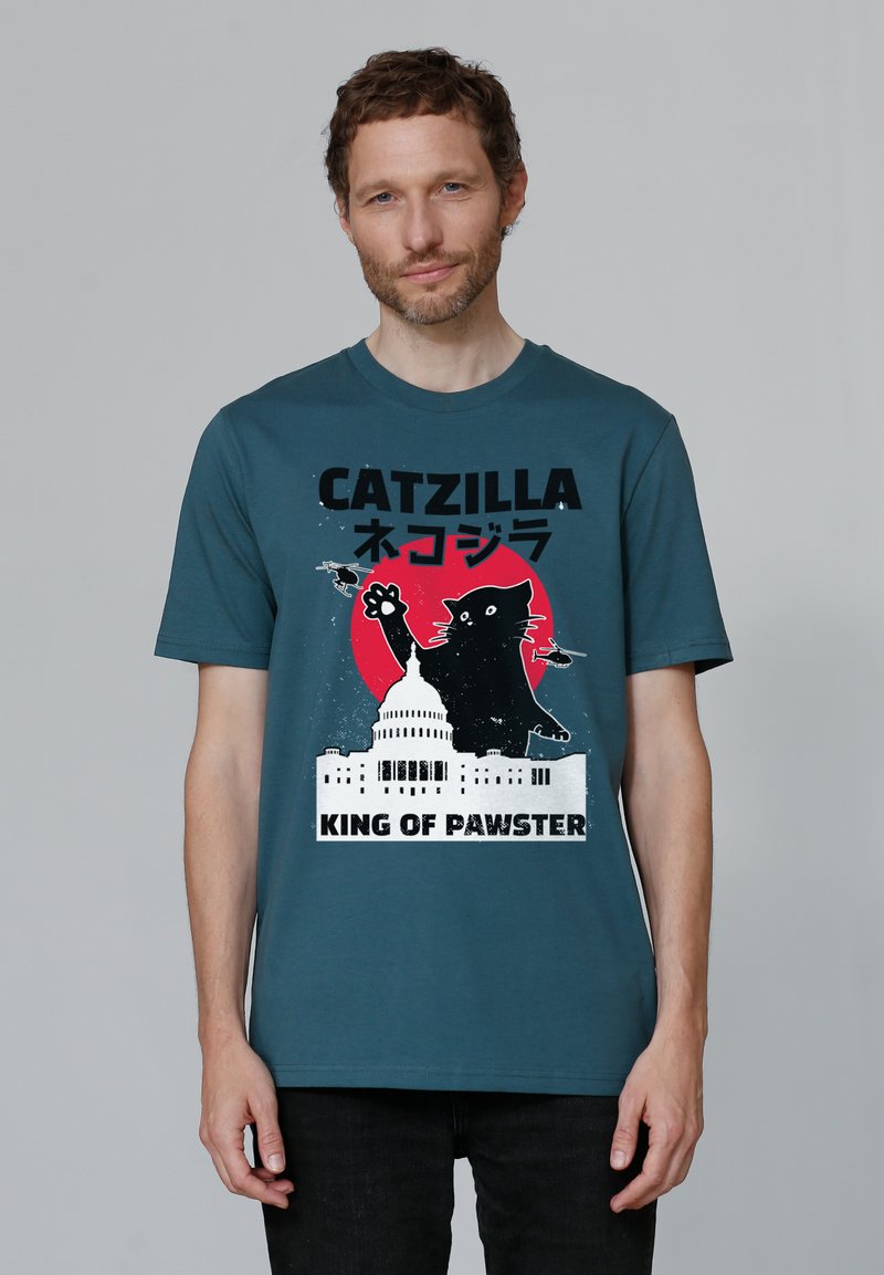 watapparel CATZILLA - T-shirt imprimé - stargazer