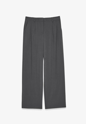 NA-KD, MIT BUNDFALTEN - Broek - grey