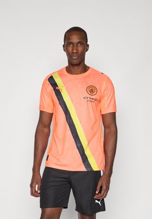 KIDSUPER MANCHESTER CITY FC JERSEY REPLICA - Klubbkläder - neon sun/black
