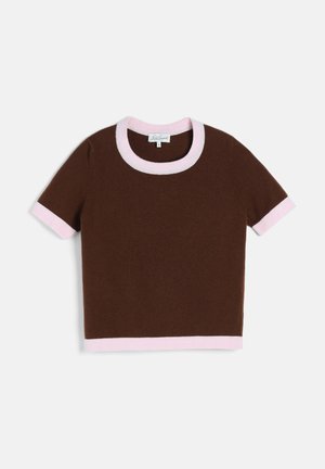 Luisa Spagnoli, CASILDA - Basic T-shirt - castagna-rosa