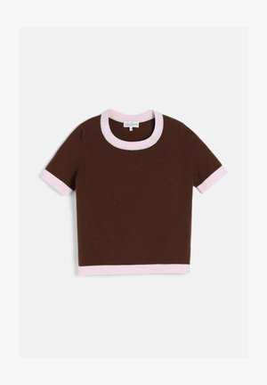 Luisa Spagnoli, CASILDA - Basic T-shirt - castagna-rosa