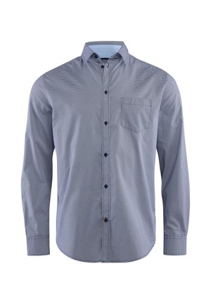 HUGH LANGARM REGULAR FIT - Hemd - navy minimal aop