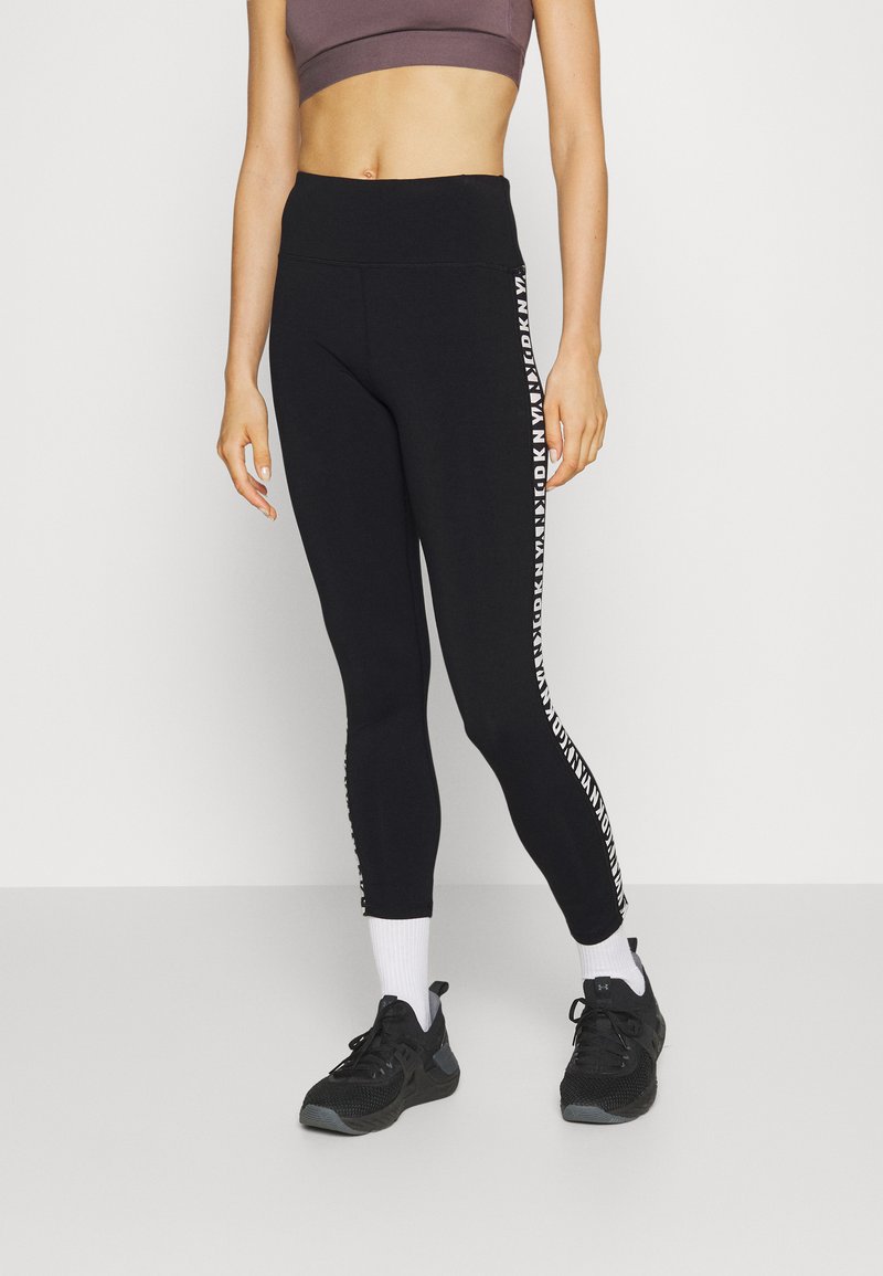 DKNY Womens Hw 7/8 Legging Logo TapingHW 7/8 Legging Logo Taping, Zwart