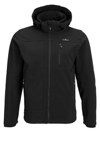 MAN JACKET ZIP HOOD - Softshell jakker - nero