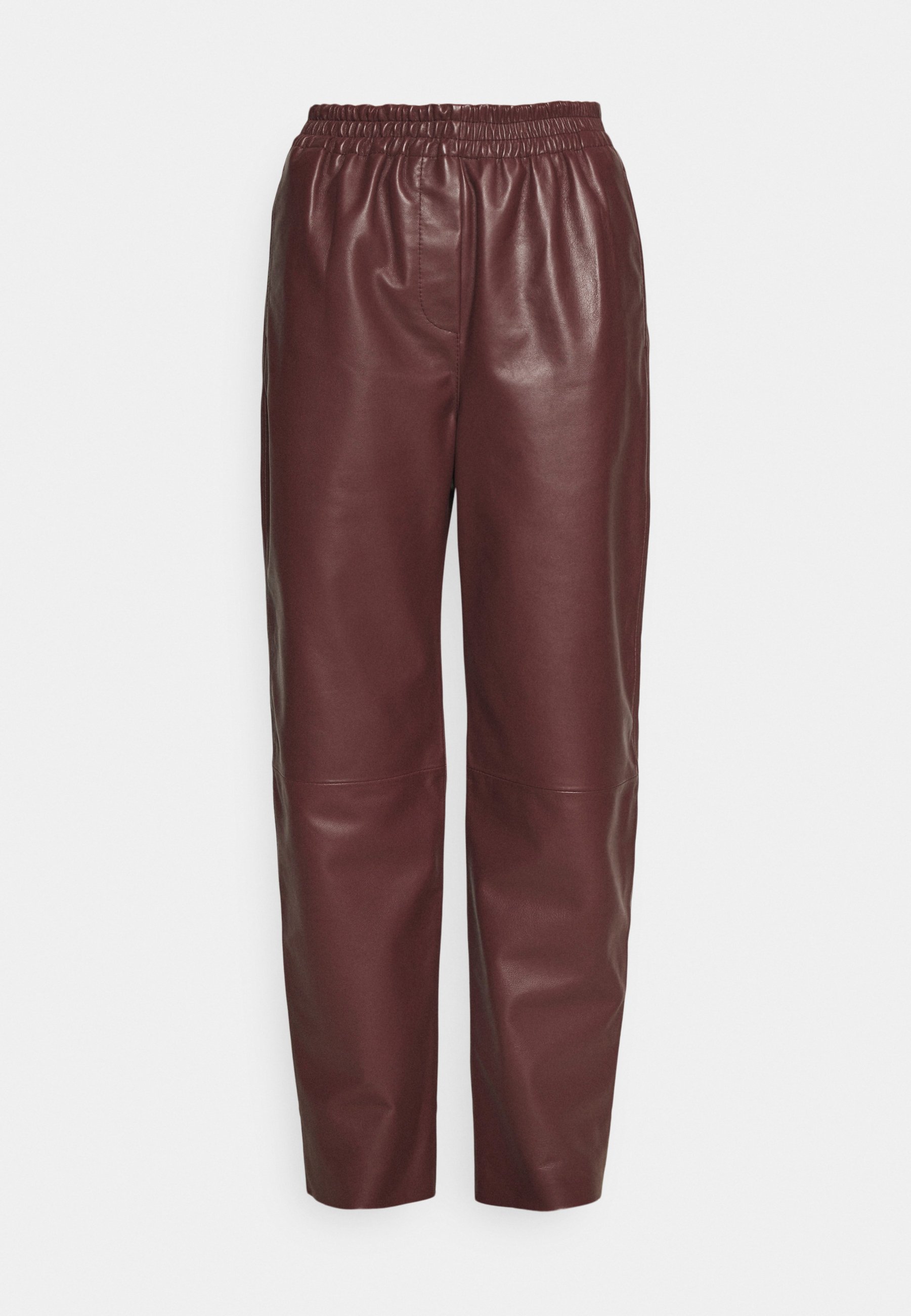 Marimekko IHMETELLÄ TROUSERS - Pantaloni di pelle - wine red/bordeaux -  Zalando.it