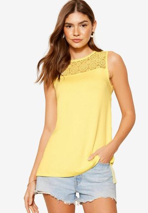 SLEEVELESS - REGULAR FIT - Bluse - yellow