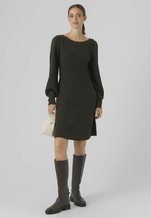 VMFLAVOUR - Strikket kjole - peat