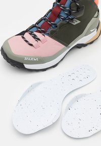 Salewa PUEZ MID PTX - Hiking shoes - dark olive/shadow