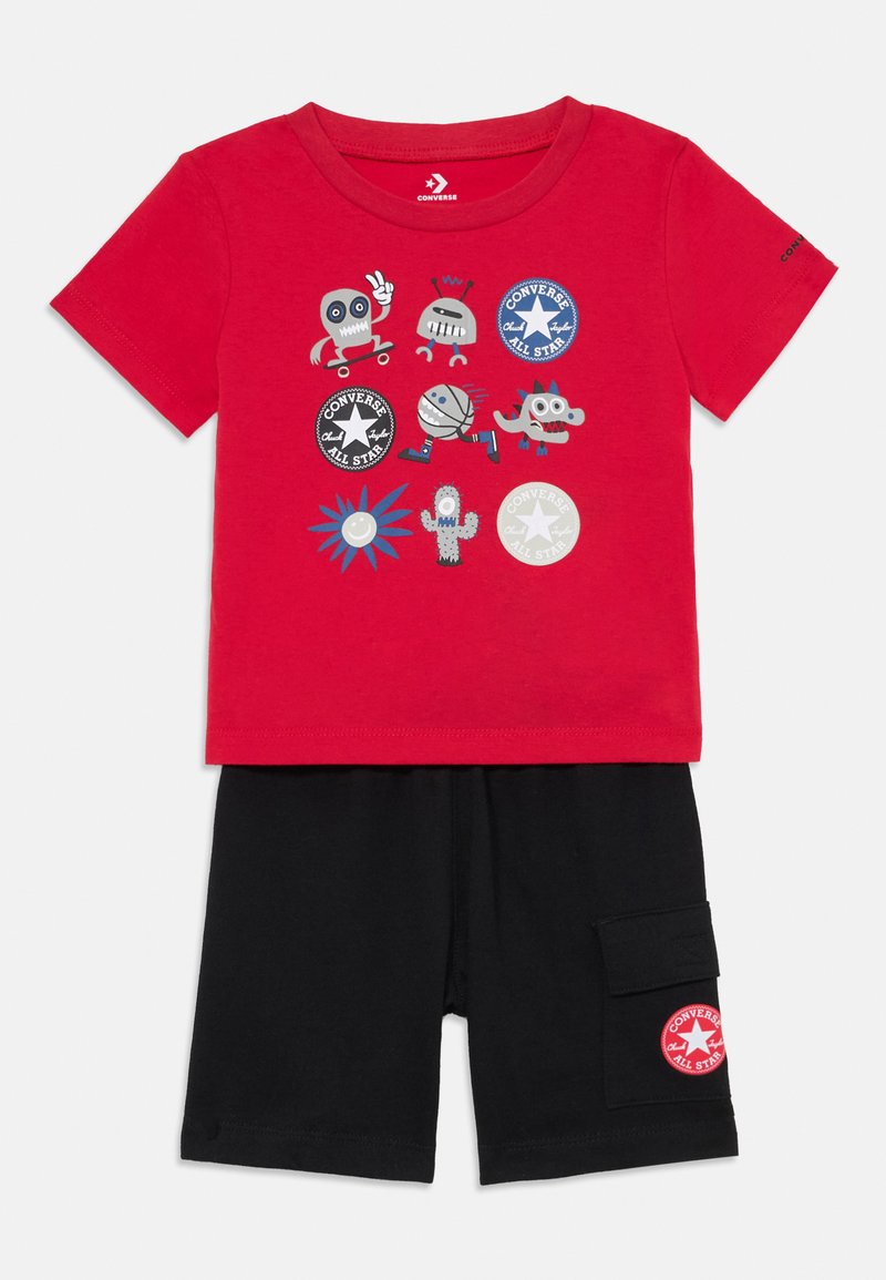 Converse T-shirt print zwart