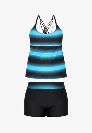 usha SET - Badedragt - blue black
