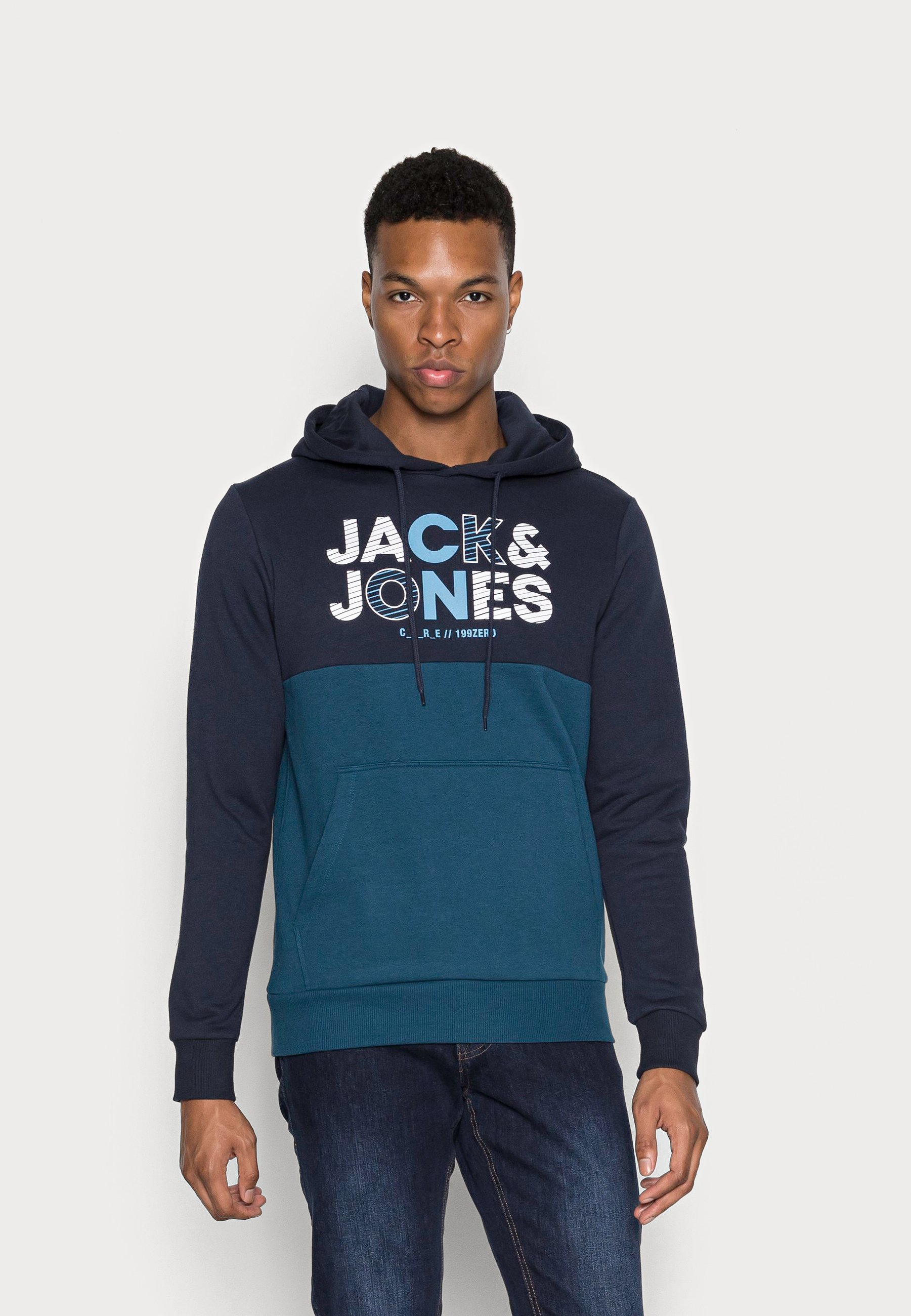 Jack \u0026 Jones JCOSTEVE HOOD - Sudadera - navy blazer/azul marino - Zalando.es