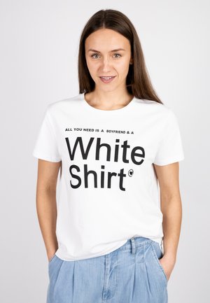 Print T-shirt - white