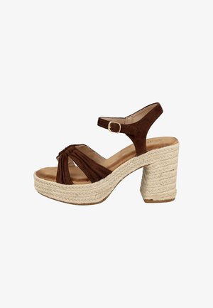 Pink Desert, SANDALIAS DE TACÓN CON PLATAFORMA - Sandalias de tacón - brown
