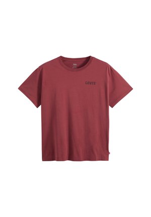Levi's®, LSE_SS RELAXED FIT TEE BOXTAB 5IN BLACK. - Print T-shirt - levis records  crus - reds -