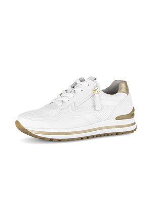 SNEAKER LOW - Baskets basses - weiss/champagner