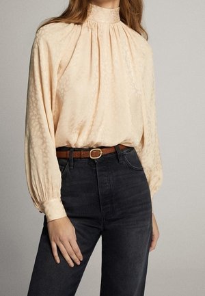 Massimo Dutti Bluse - beige