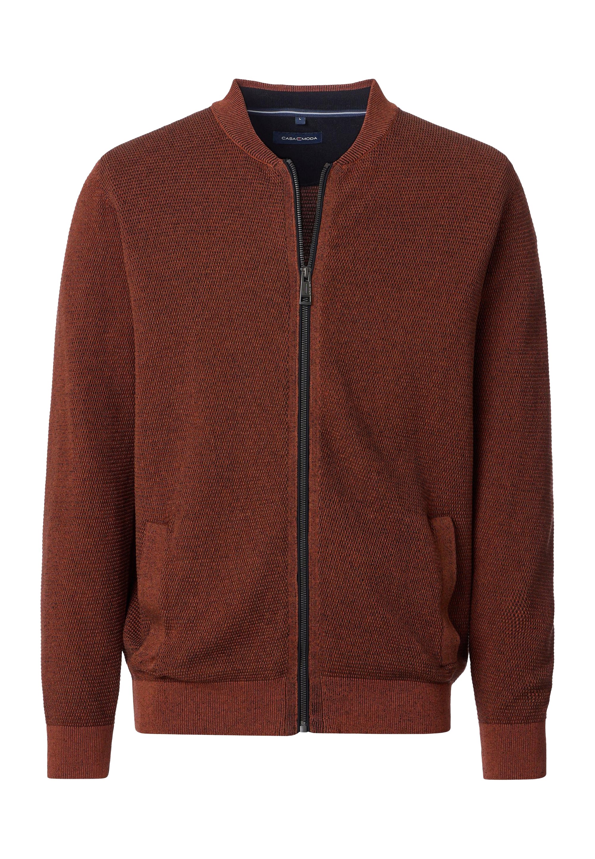 CASAMODA BASIC Strickjacke orange melange/orange-meliert Zalando