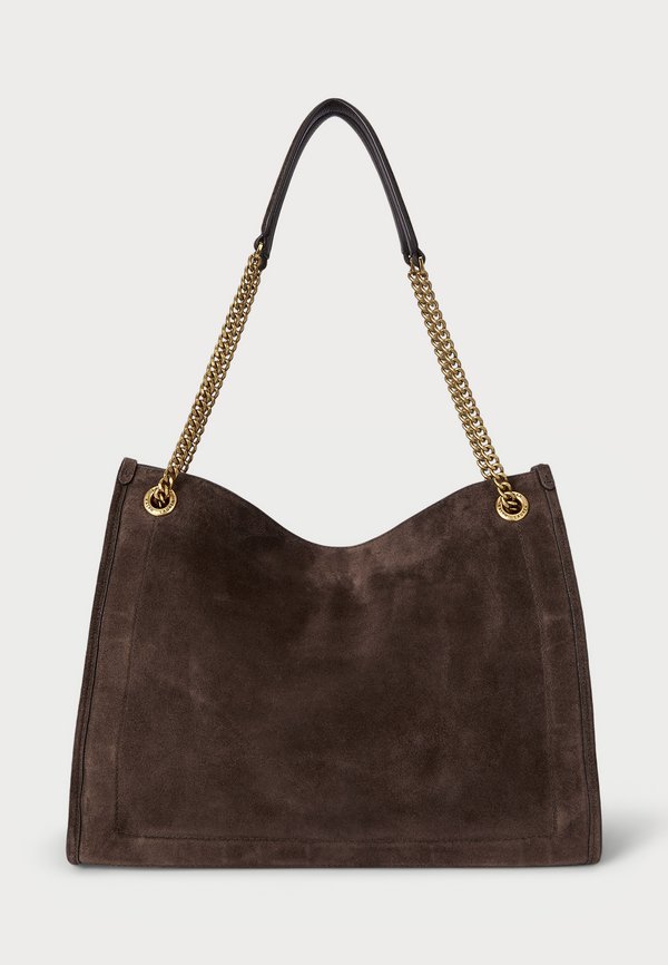 SUEDE LARGE BRADLEY SHOPPER TOTE BAG - Handbag - dark hickory3