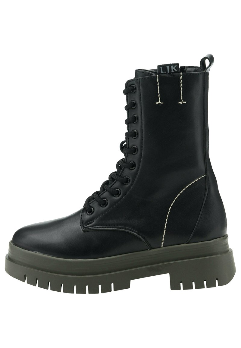 Lumberjack Plateaustiefelette black/schwarz Zalando.at