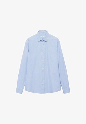 Mango REGULAR FIT STRIPED - Camisa - light blue