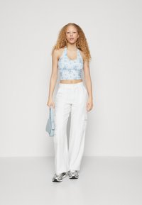 Hollister Soft Stretch Seamless Fabric Halter Top Top blue