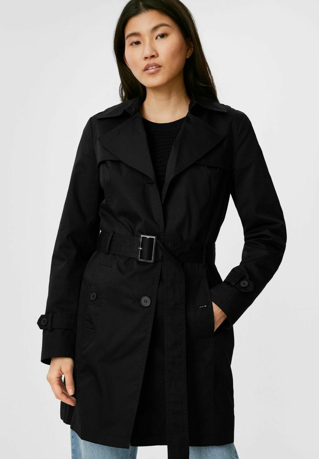 C\u0026A Trenchcoat - black/schwarz - Zalando.ch