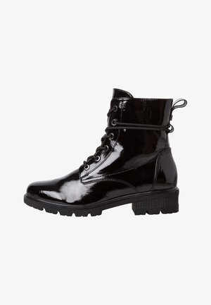 Stivaletti stringati - black patent