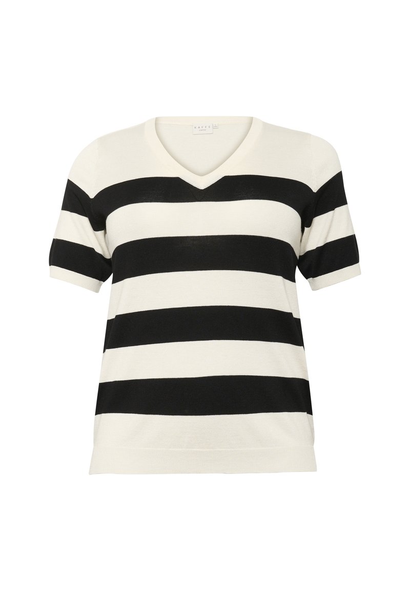 Kaffe Curve T-shirt print zwart Kaffe Curve T-shirt print zwart
