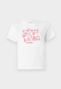 Short-Sleeve Weekend Plans Graphic Skimming Tee - Print T-shirt - brilliant white