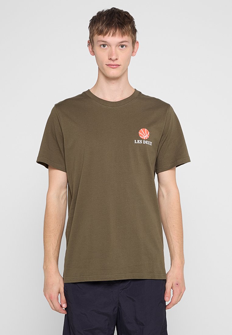 Les Deux T-shirt basic kaki Les Deux T-shirt basic kaki