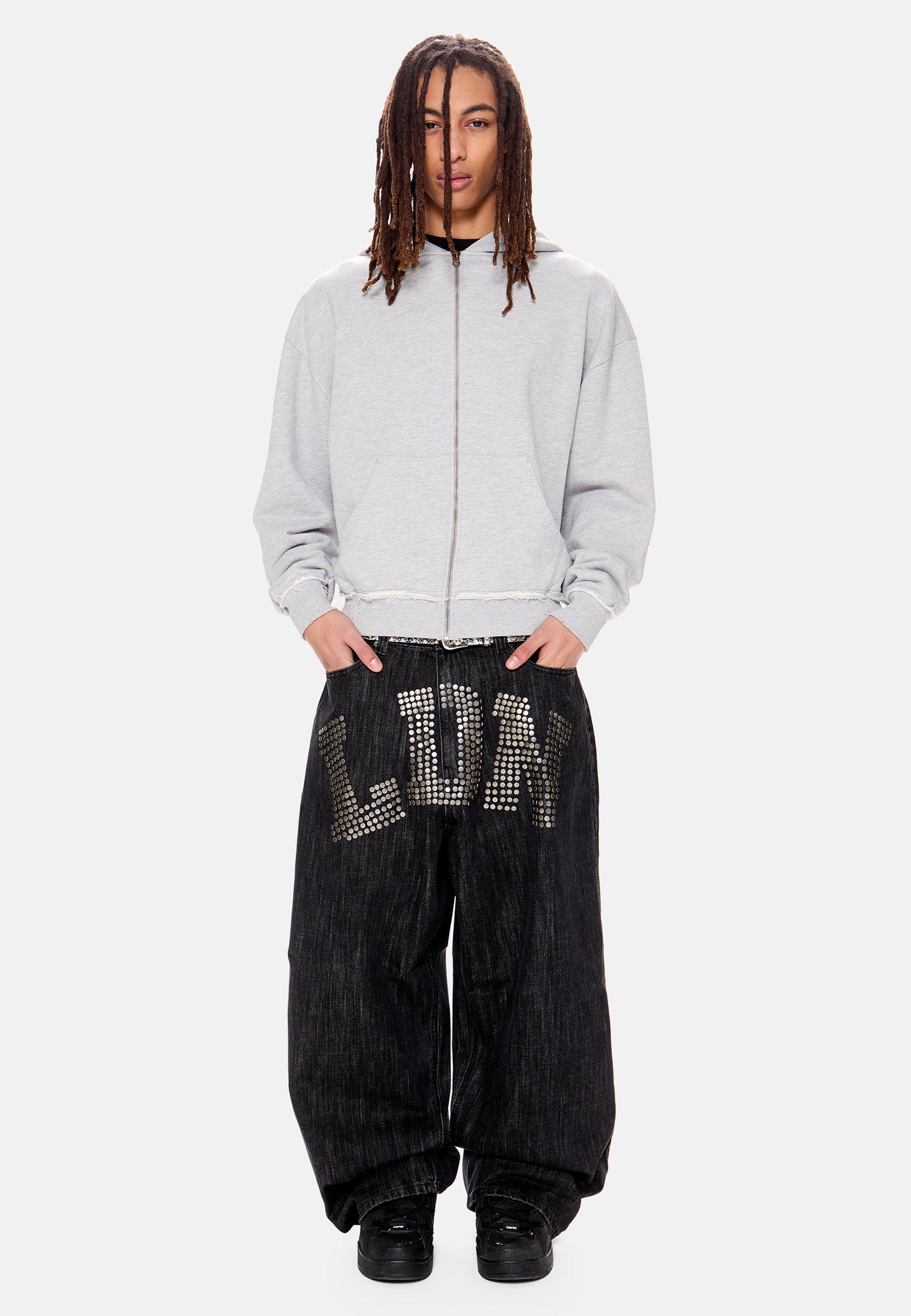 Jaded London COLOSSUS UNISEX - Baggy Jeans - black - Zalando.co.uk