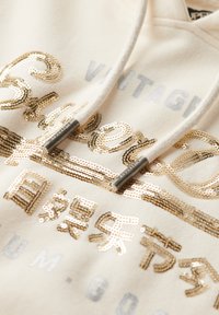 Superdry & Co EMBELLISHED VINTAGE LOGO GRAPHIC - Felpa con cappuccio - cream