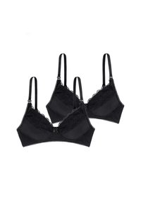 PEARL NURSING PACK OF 2 - Trojuholníková podprsenka - black black