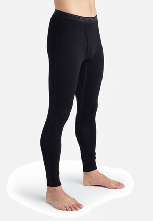 MERINO HEAVY WEIGHT TECH WITH FLY - Leggings - BLACK