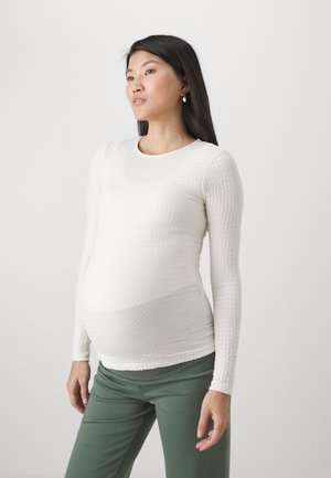 Anna Field MAMA Top s dlhým rukávom - off-white