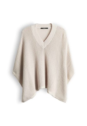 someday., RELAXED KNIT CAPE - Mantella - natural glaze