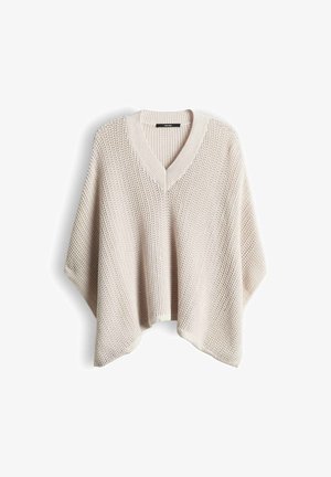 someday., RELAXED KNIT CAPE - Cape - natural glaze