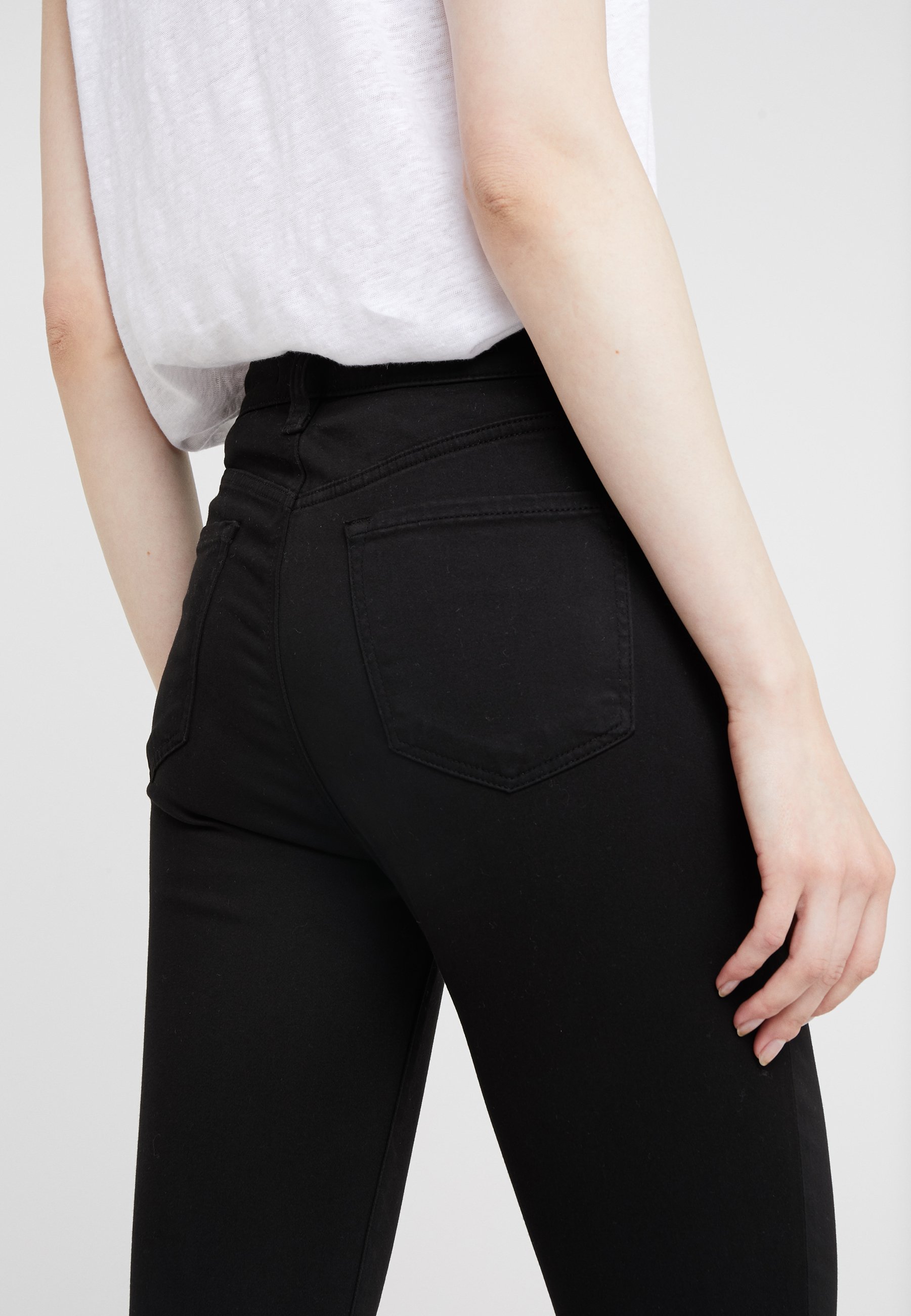 J Brand ALANA HIGH RISE - Jeans Skinny Fit - black/black denim - Zalando.ie