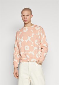 Marimekko LEIOT PIENI UNIKKO UNISEX - Mikina - light pink/off-white