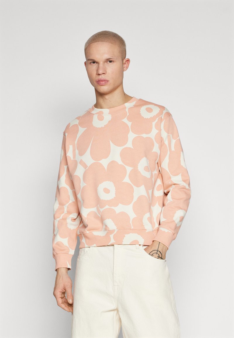 Marimekko LEIOT PIENI UNIKKO UNISEX - Mikina - light pink/off-white