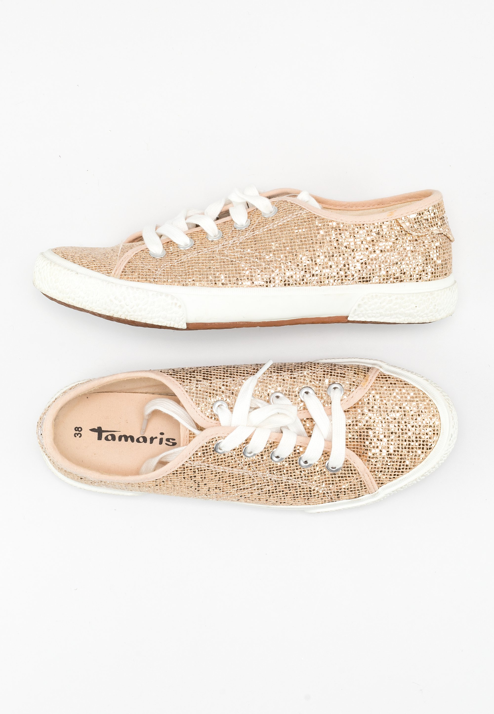 White Tamaris Sneaker Rosegold Sneaker Low Zalando Schoenen Dames
