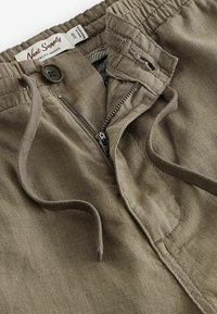 Next SLIM FIT LINEN ELASTICATED DRAWSTRING - Broek - brown