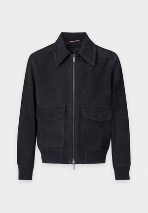 Tommy Hilfiger, ACKET - Veste en cuir - navy blue