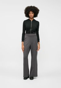 Nike Sportswear FLARE  - Calças de fato de treino - thunder grey/dark shadow