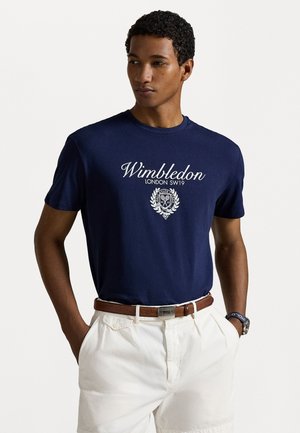 WIMBLEDON CLASSIC FIT LOGO T-SHIRT - T-shirts med print - refined navy