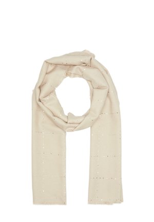 MIT PAILLETTEN - Scarf - helles beige